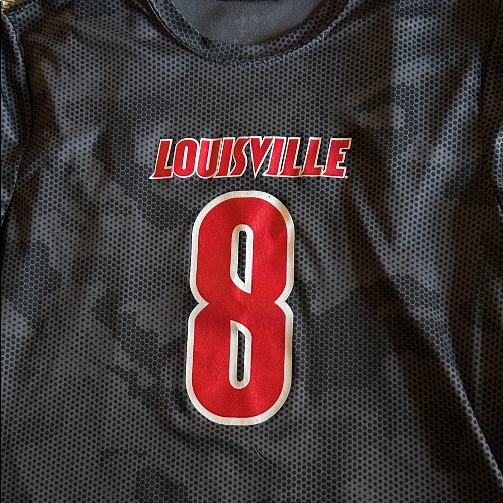 Louisville Sports Jersey with Red Number